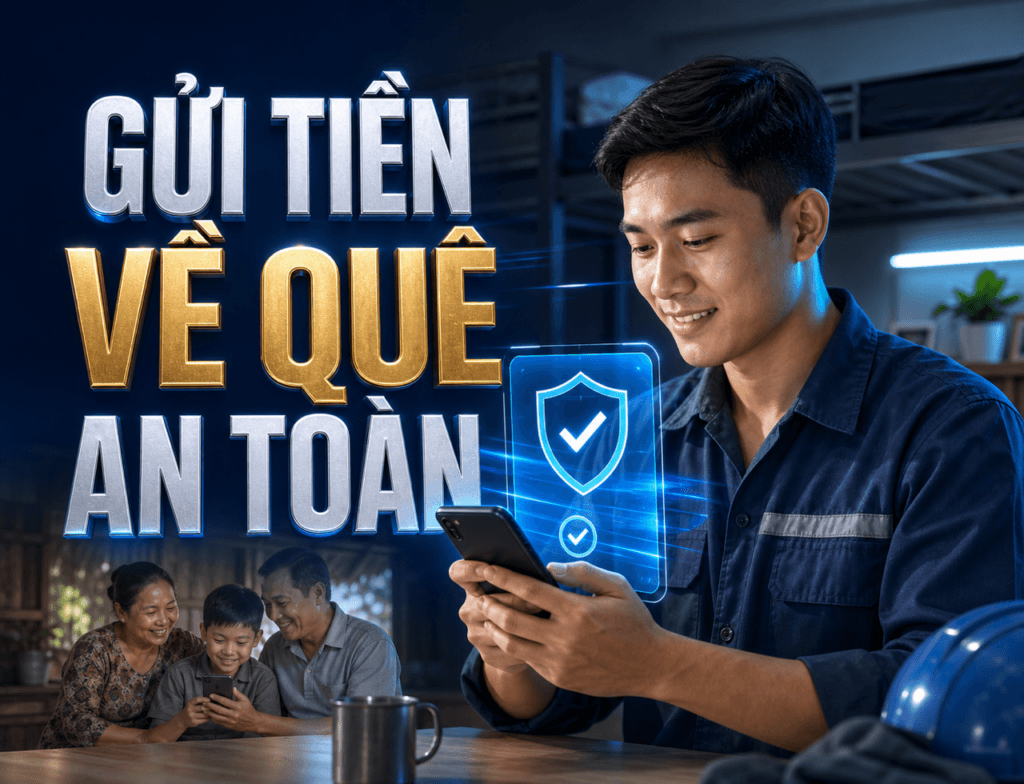 Cách gửi tiền về quê an toàn