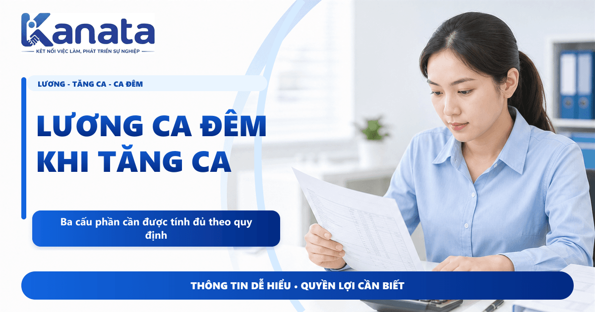 Cách tính lương ca đêm khi tăng ca