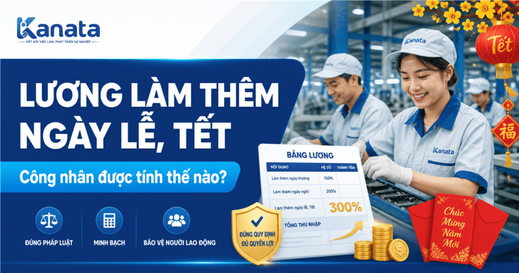 Lương làm thêm ngày lễ tết