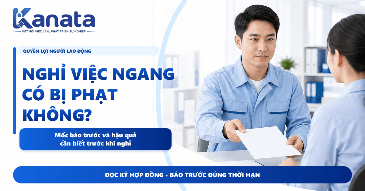 Nghỉ việc ngang có vi phạm