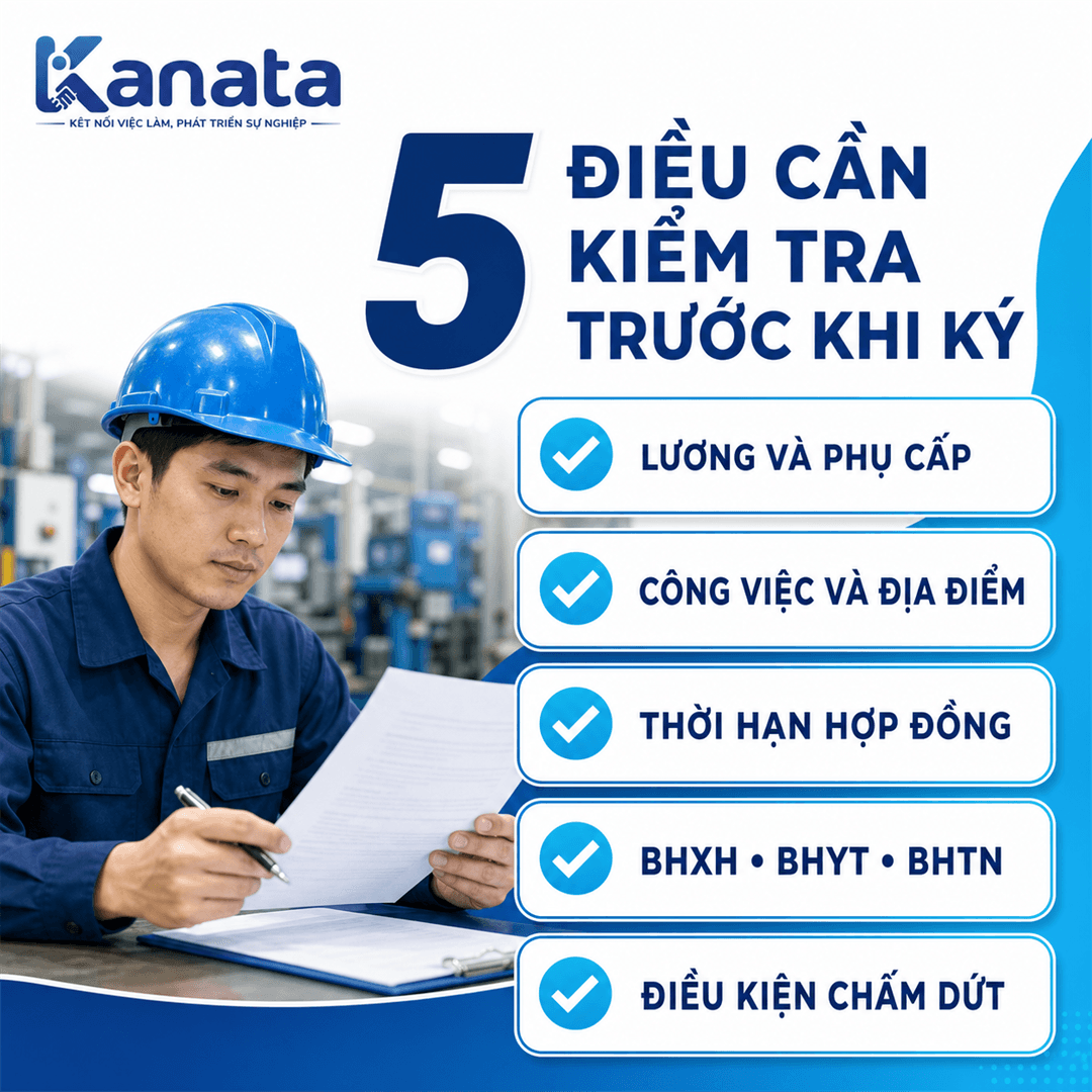 5 nội dung bắt buộc trong hợp đồng lao động
