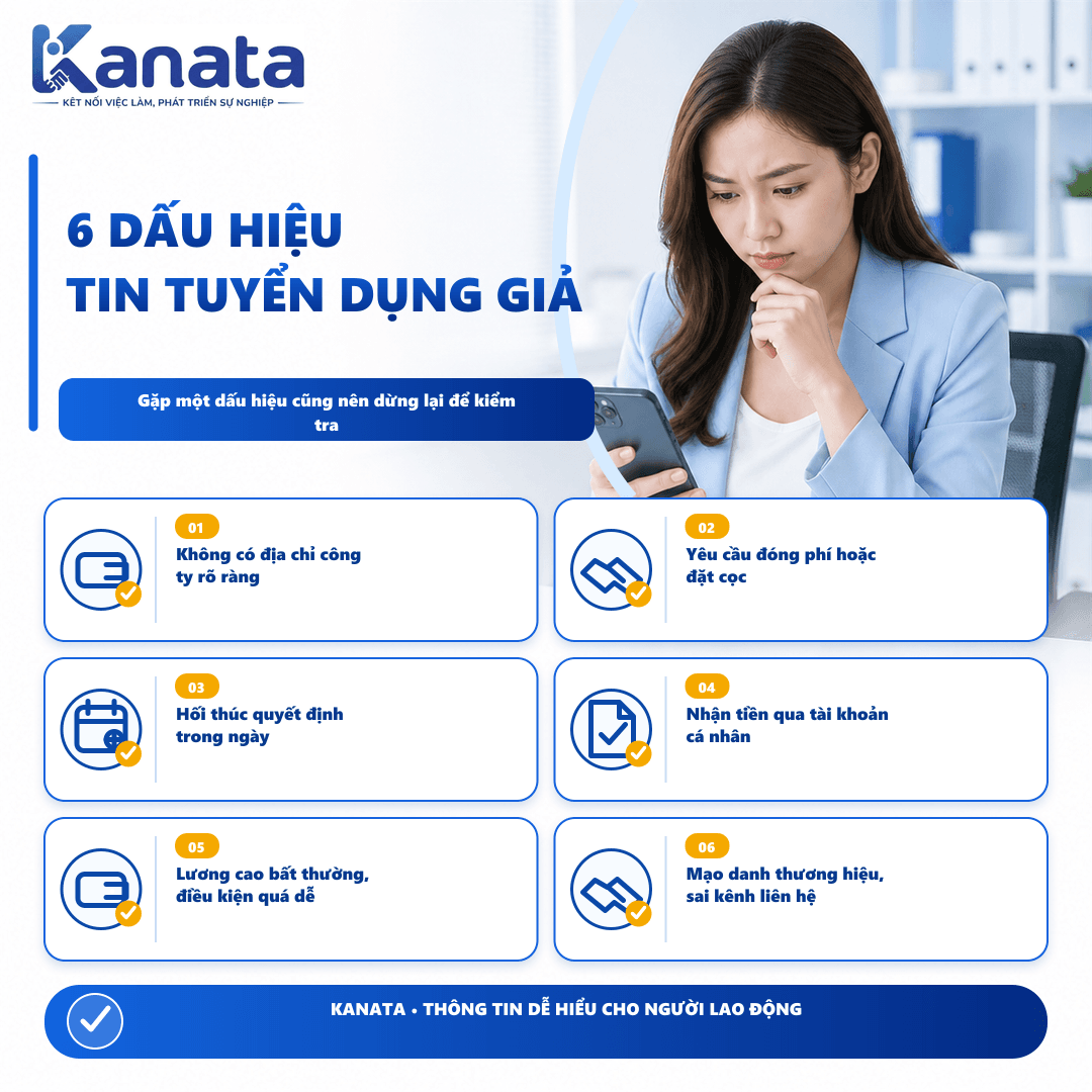 6 dấu hiệu lừa đảo tuyển dụng