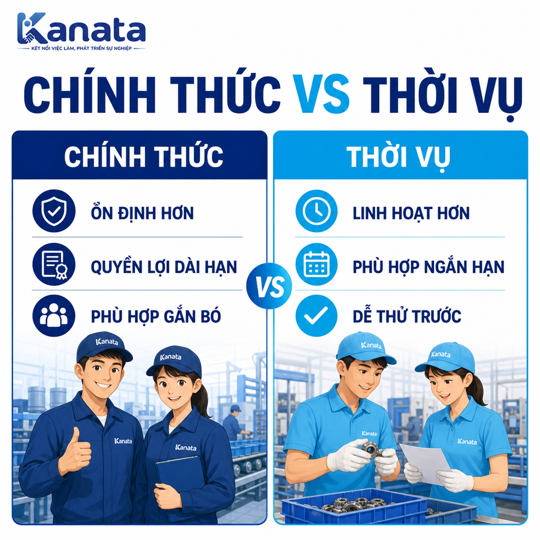 Công nhân chính thức hay công nhân thời vụ