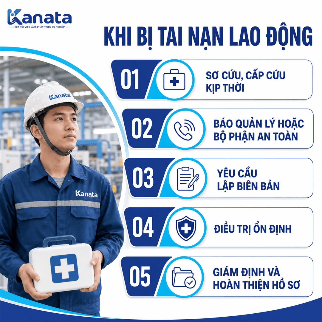 Quy trình xử lý khi gặp tai nạn lao động
