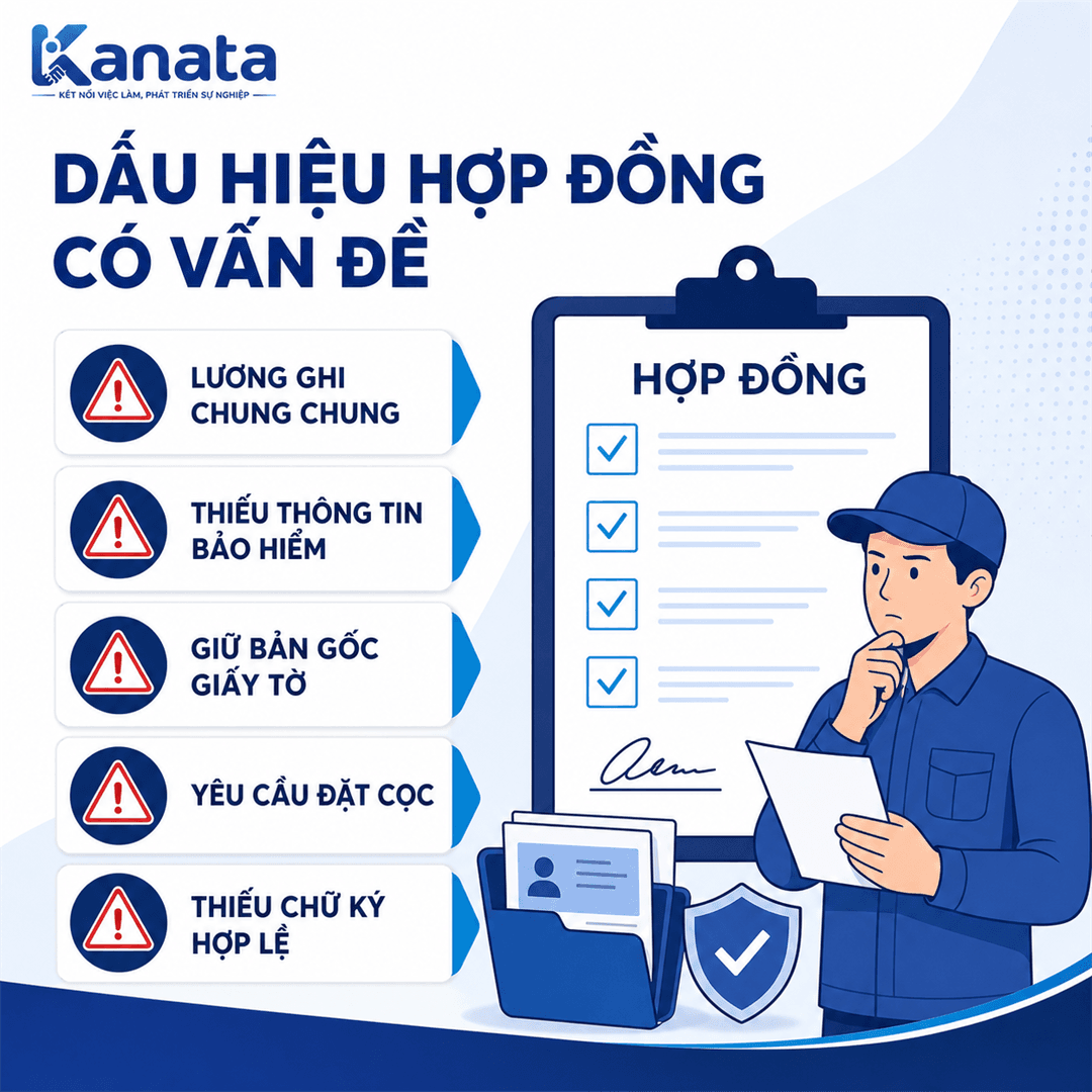 Dấu hiệu hợp đồng lao động có vấn đề