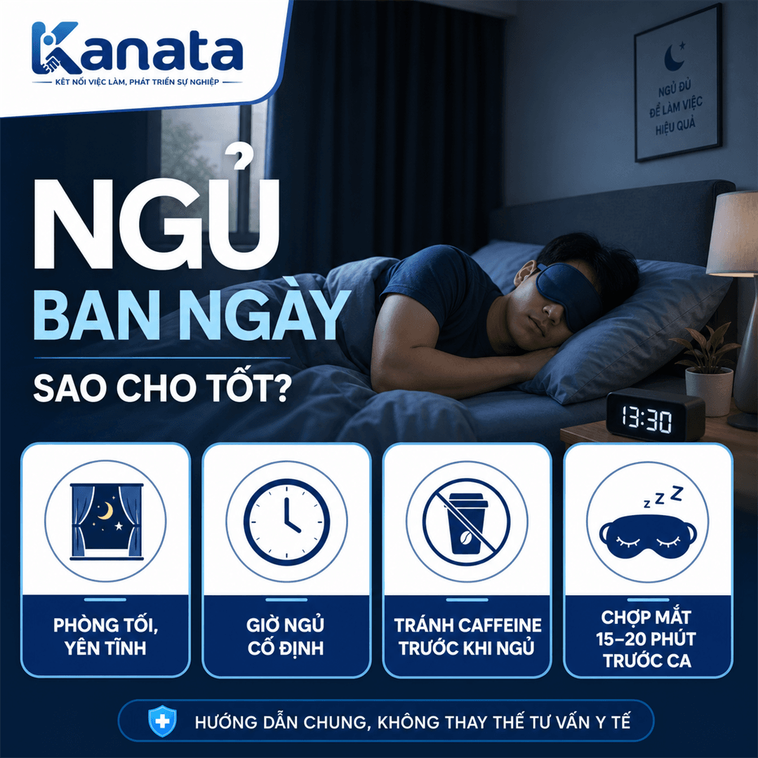 Cách ngủ khi làm ca đêm