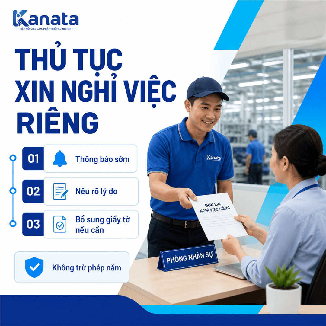 Thủ tục xin nghỉ việc riêng
