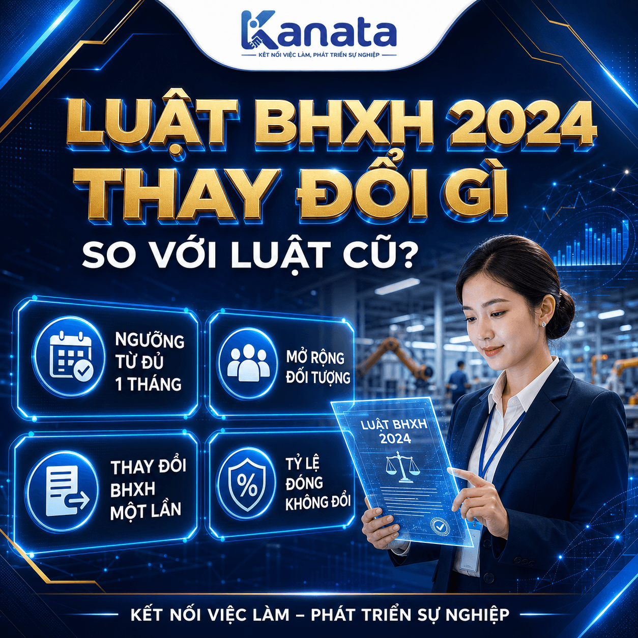 luật bhxh 2024 thay đổi gì cho nhà máy fdi