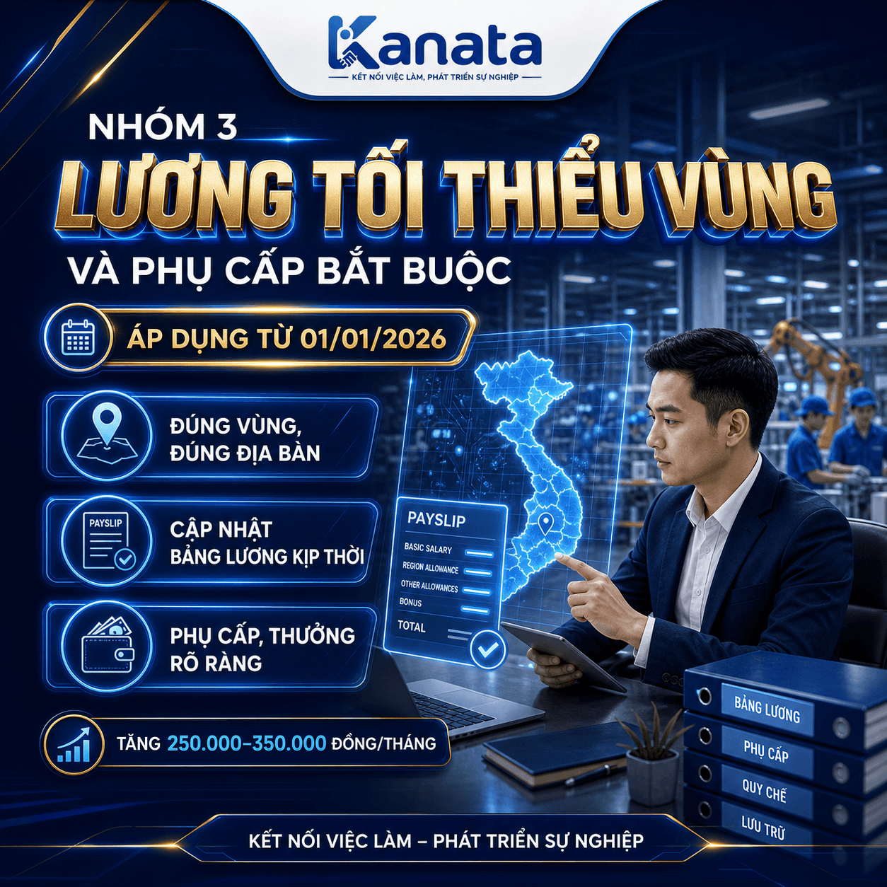 checklist lương tối thiểu vùng cho doanh nghiệp fdi