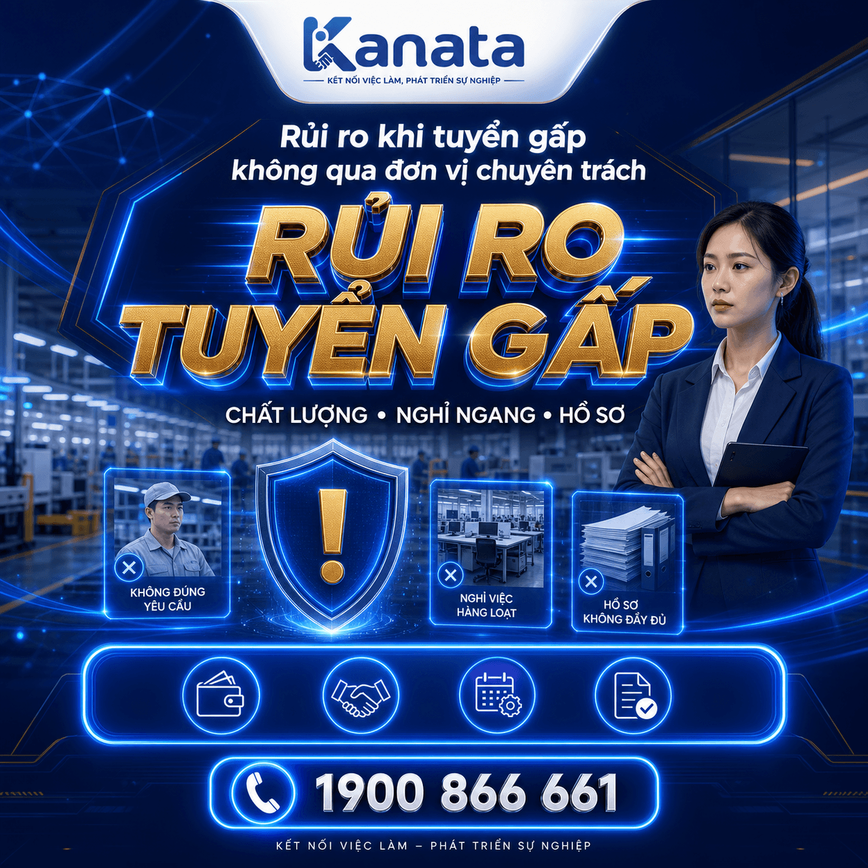 rủi ro nếu không cung ứng lao động thời vụ KCN đúng cách