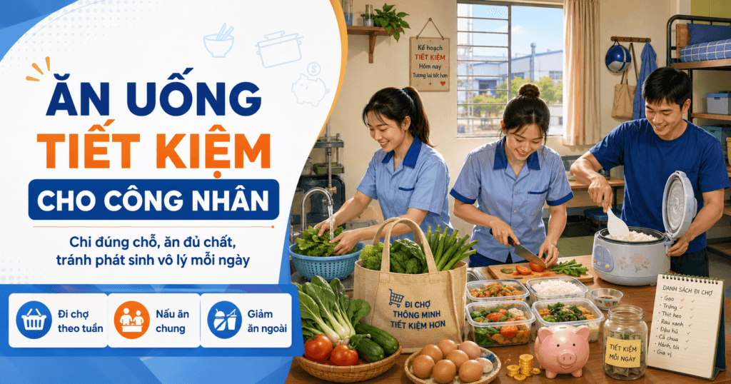 Ăn uống tiết kiệm cho công nhân