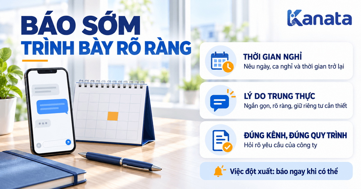 Cách xin nghỉ phép đúng cách