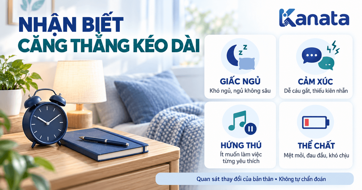 Dấu hiệu căng thẳng kéo dài