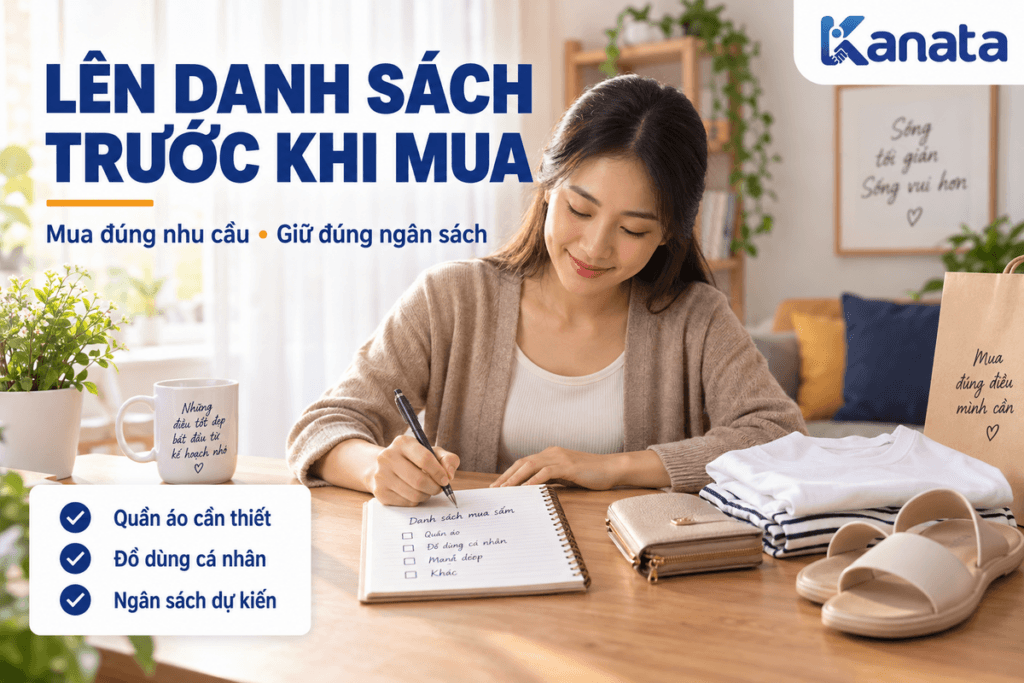 Lên danh sách trước khi mua sắm