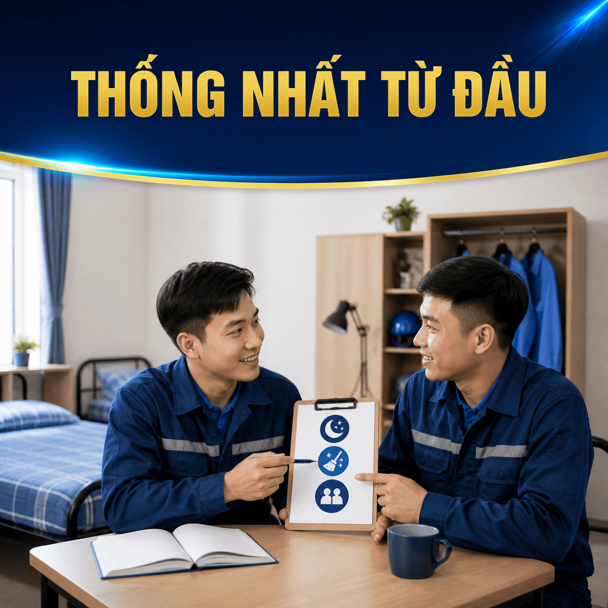 Thống nhất từ đầu khi ở ghép phòng trọ