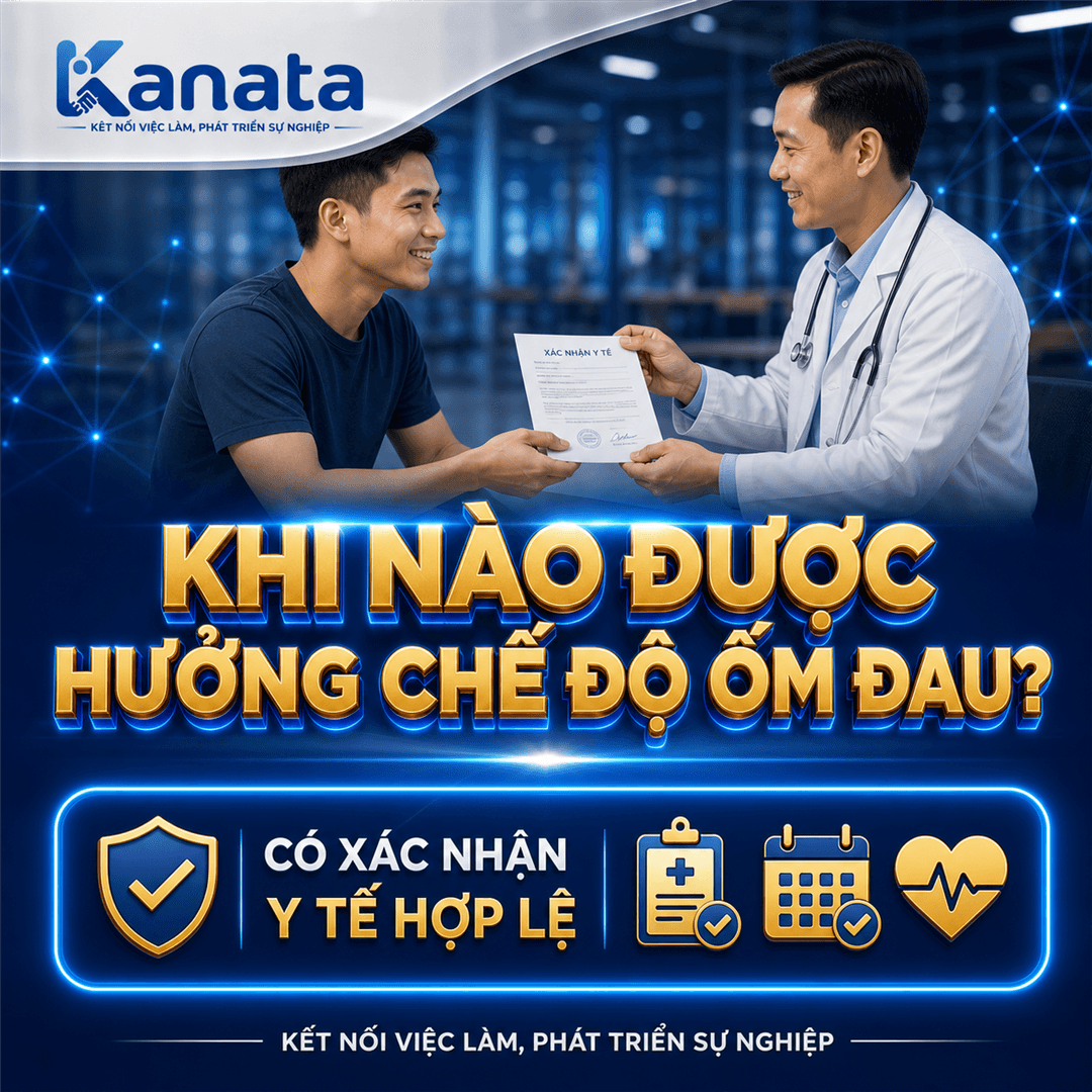 Khi nào được hưởng chế độ ốm đau