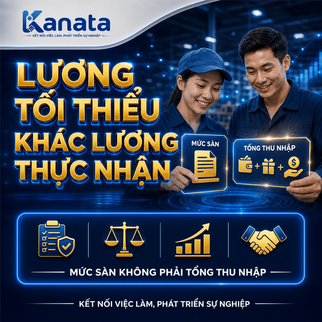Lương tối thiểu vùng khác lương thực nhận
