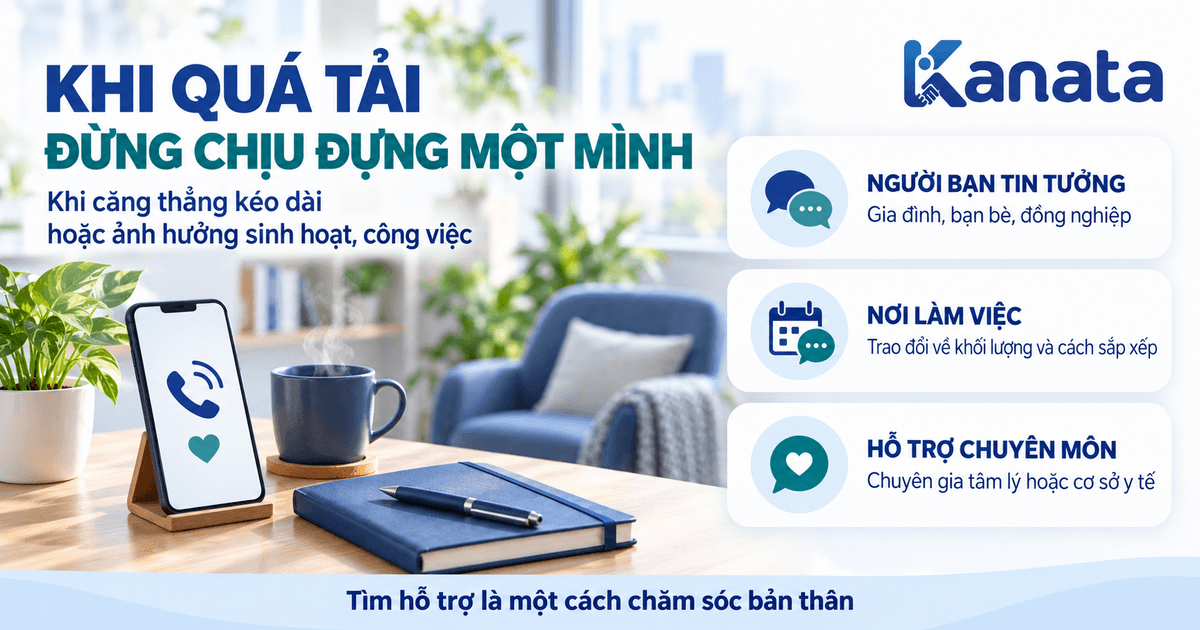 Chia sẻ, tìm chỗ dựa tinh thần khi cảm thấy quá tải