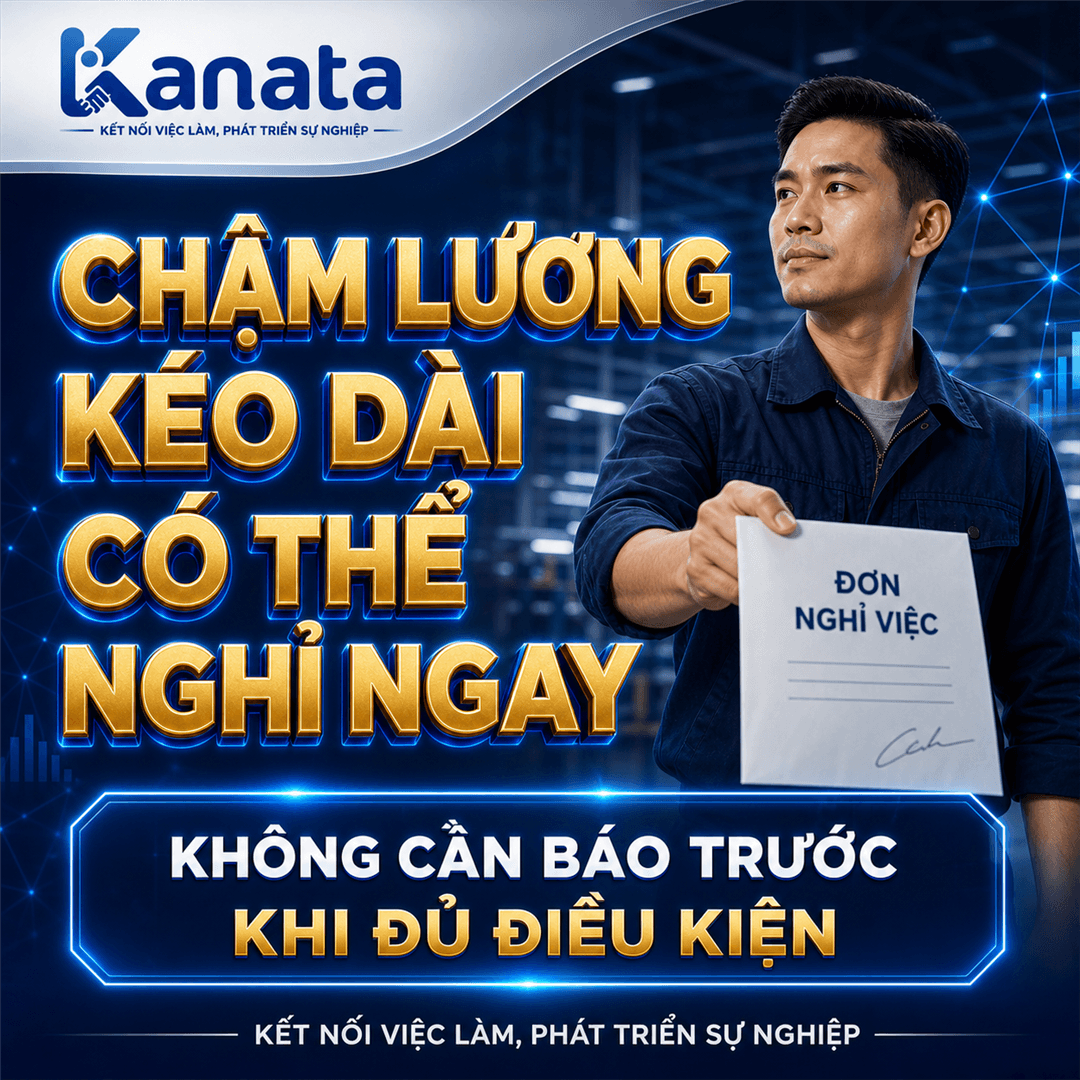 Công ty chậm lương kéo dài, người lao động có thể nghỉ việc ngay