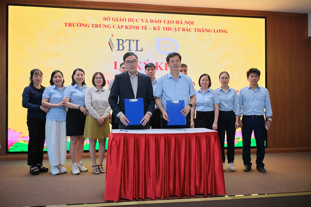 Lễ ký kết hợp tác giữa trường Bắc Thăng Long và doanh nghiệp