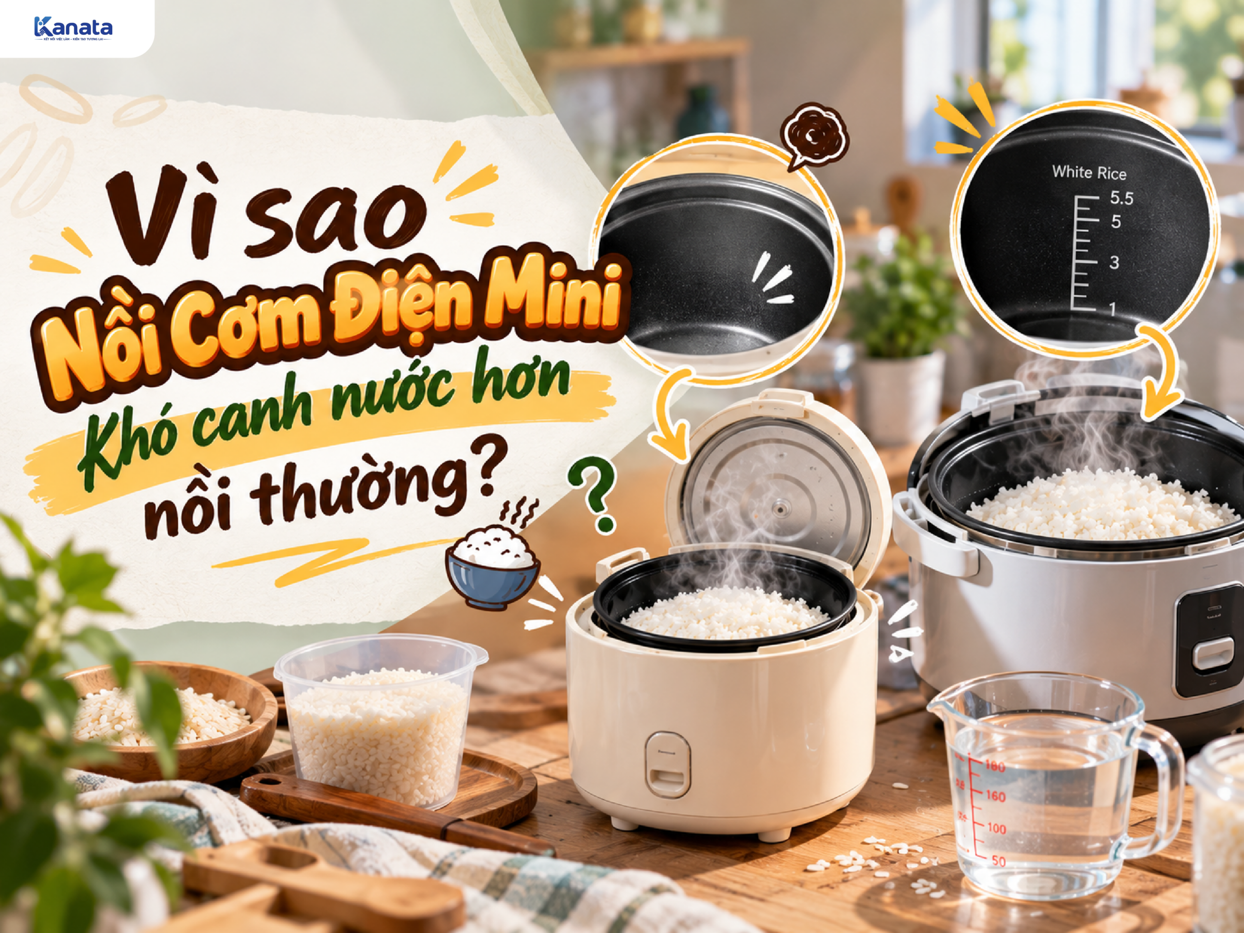 Nấu cơm bằng nồi cơm điện mini trong phòng trọ
