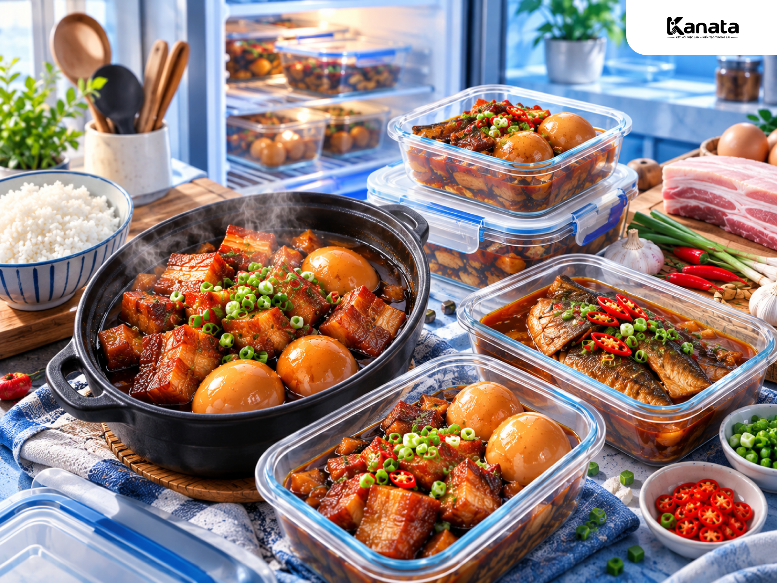 Món kho để được lâu: thịt kho tàu và trứng kho