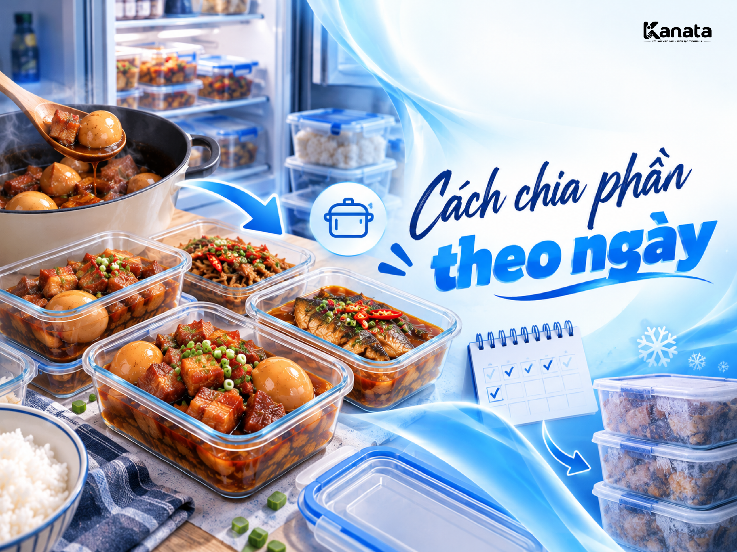 Chia món kho để được lâu vào hộp cho cả tuần