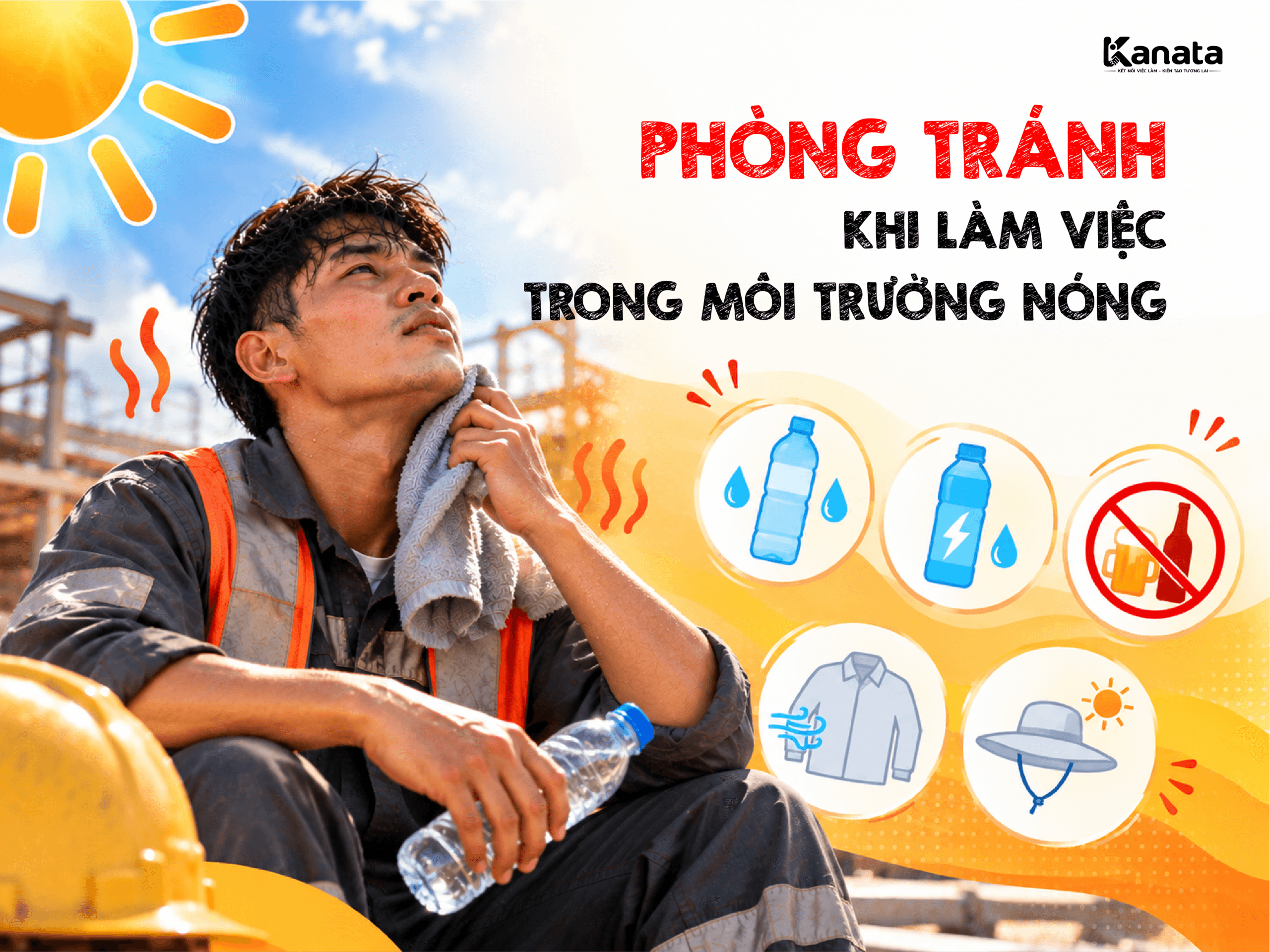 Say nắng khi làm việc trong môi trường nóng: dấu hiệu cần cấp cứu